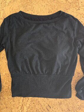 Non-Itchy Wool Blend Boatneck Bra Top